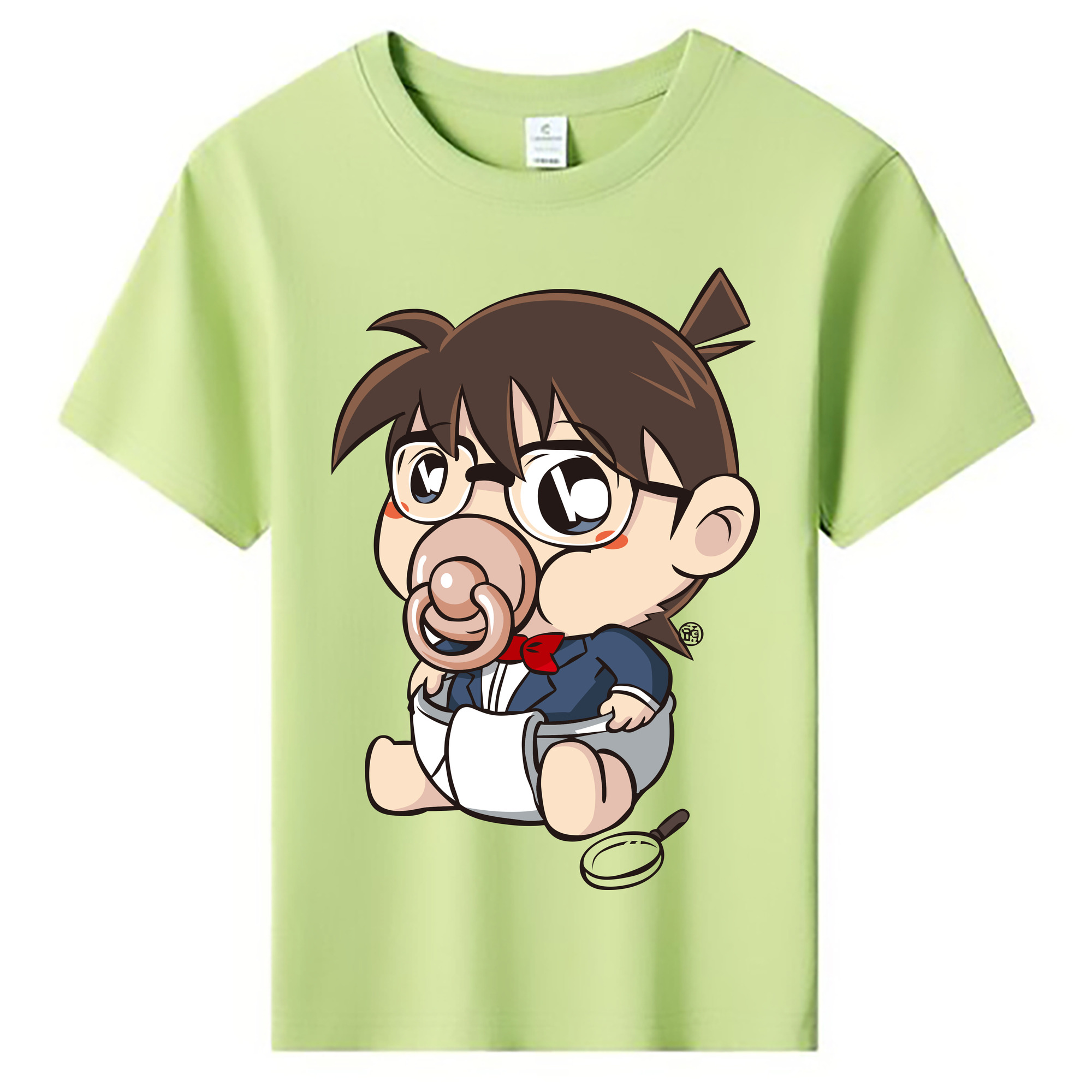 （画像用） 名探偵コナン 江戸川 コナン Detective Conan Conan Edogawa 綿100％キッズTシャツ（フロントプリント）
